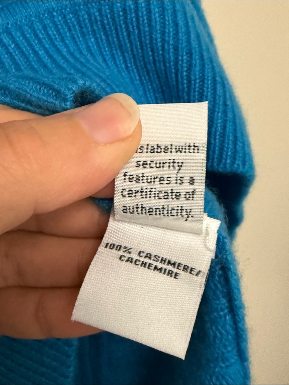 Cashmere Diane Von Furstenberg Bright Blue Crewneck Sweater - Picture 8 of 8